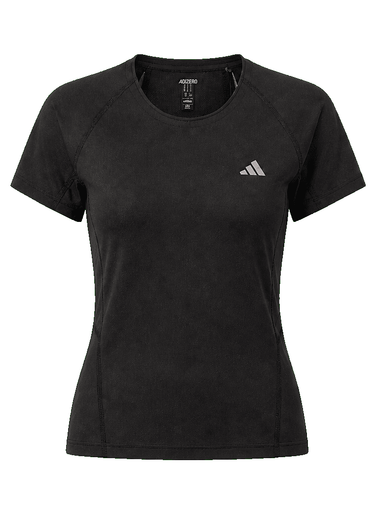 Black women's Adidas Adizero performance T-shirt